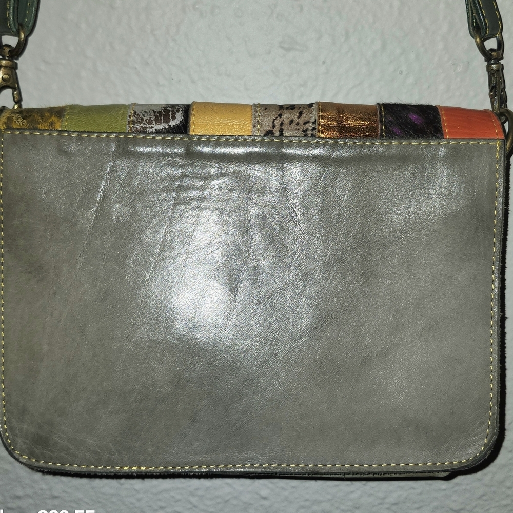 Flora Patchwork Animal Print Leather Crossbody - image 5